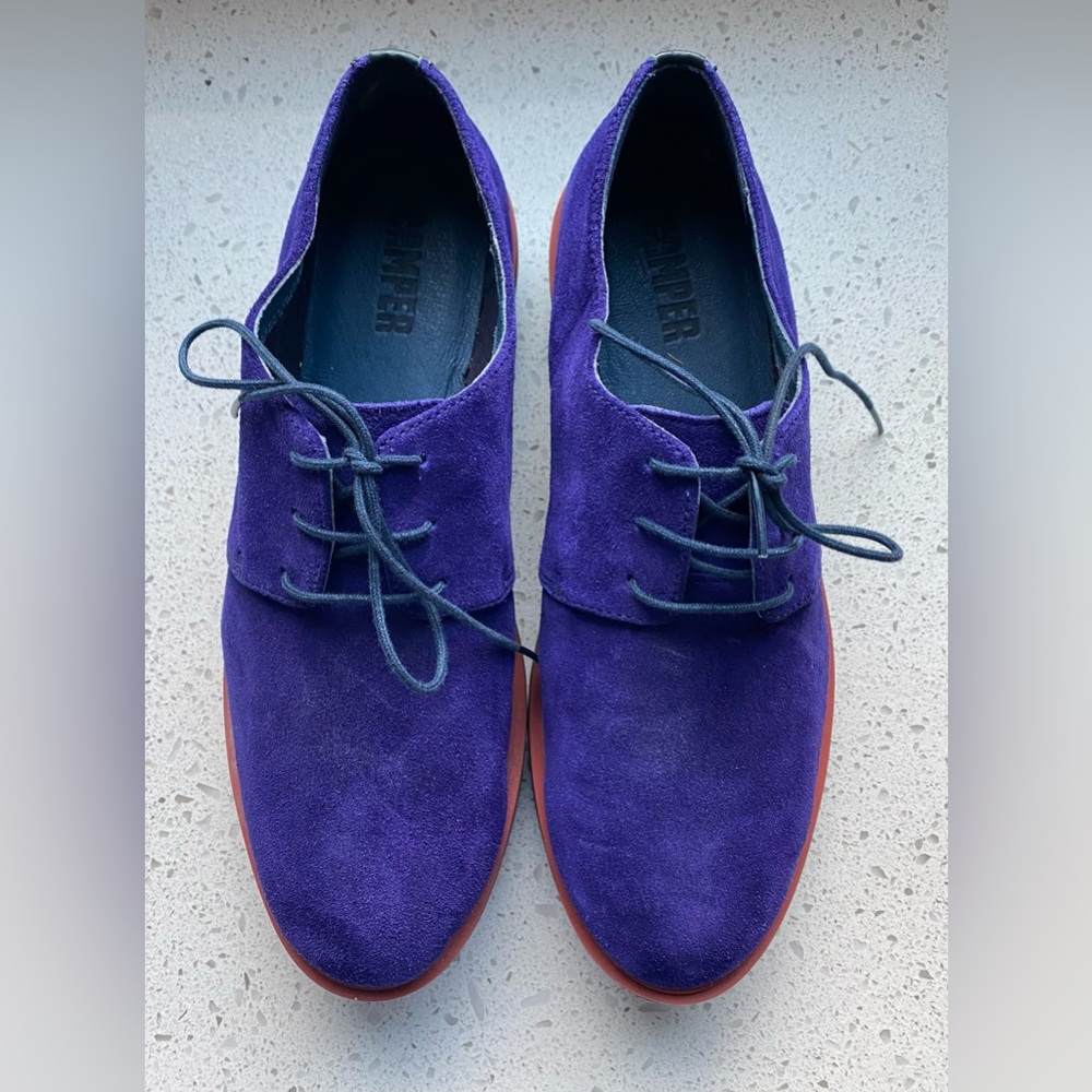 Camper Purple Suede Creepers, Size z10
